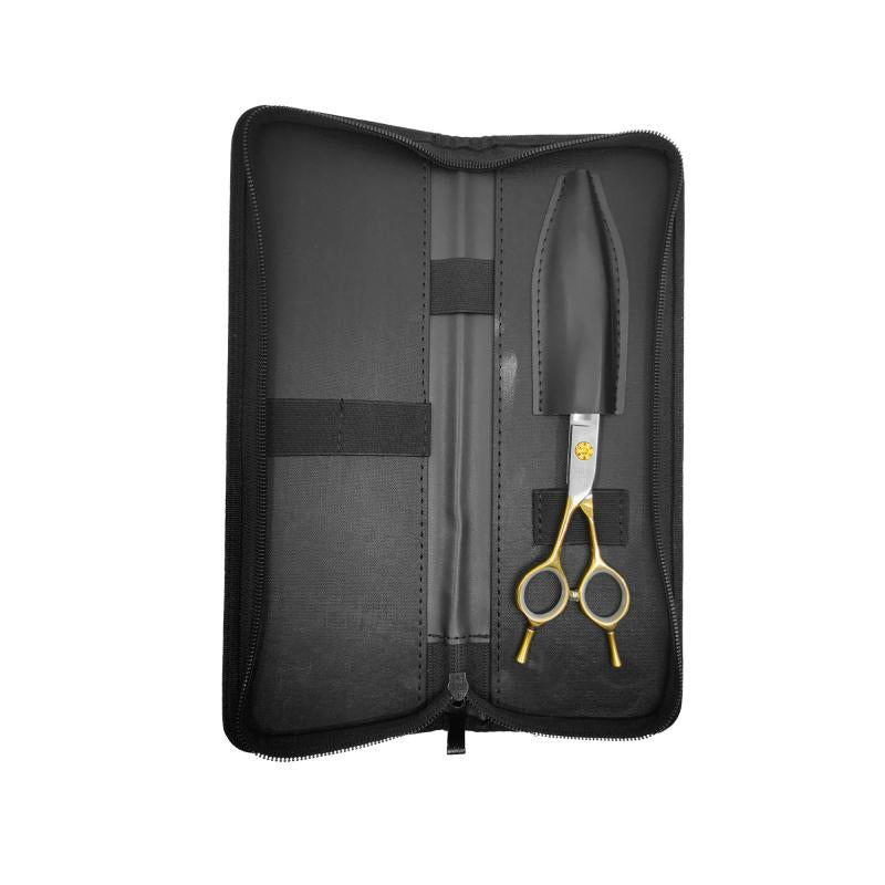 Premium Curved Left-Handed Pet Grooming Scissors