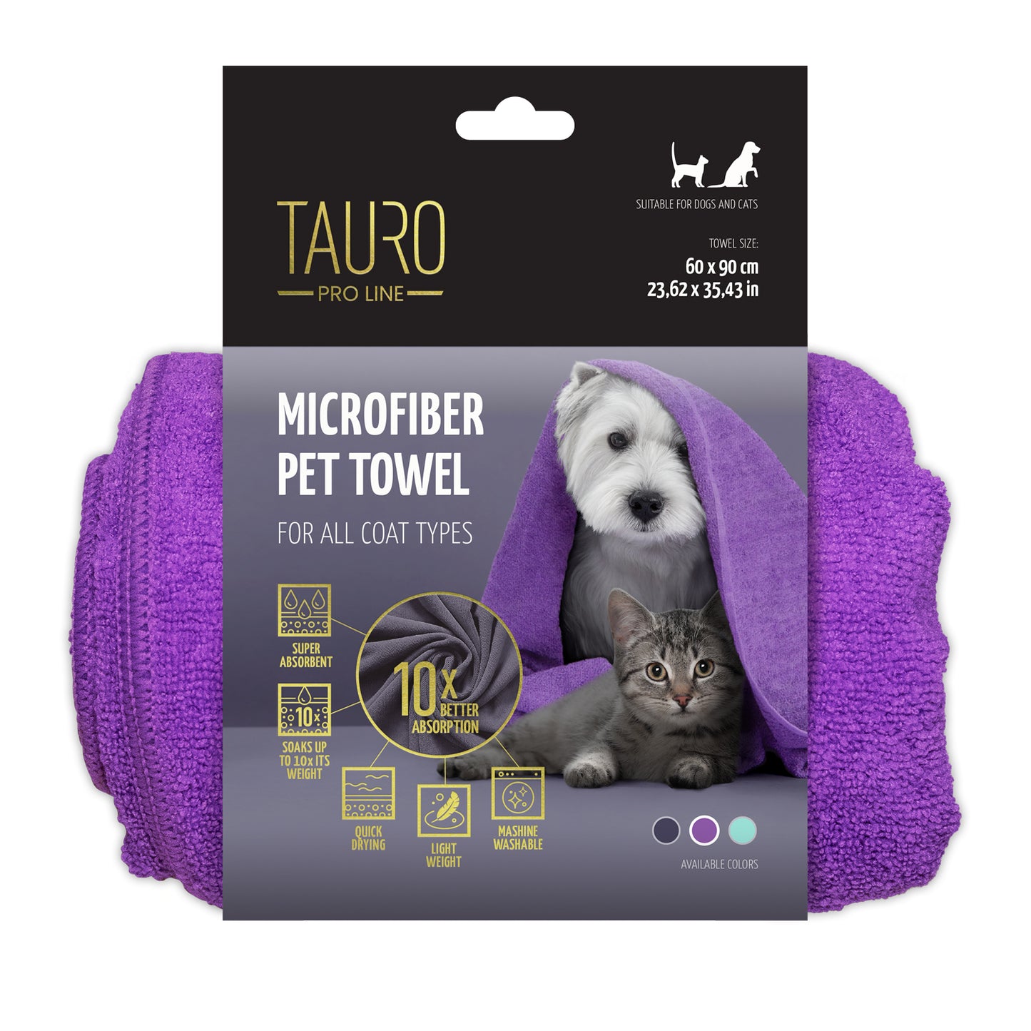 Ultra Absorbent Microfiber Pet Towel (Purple)