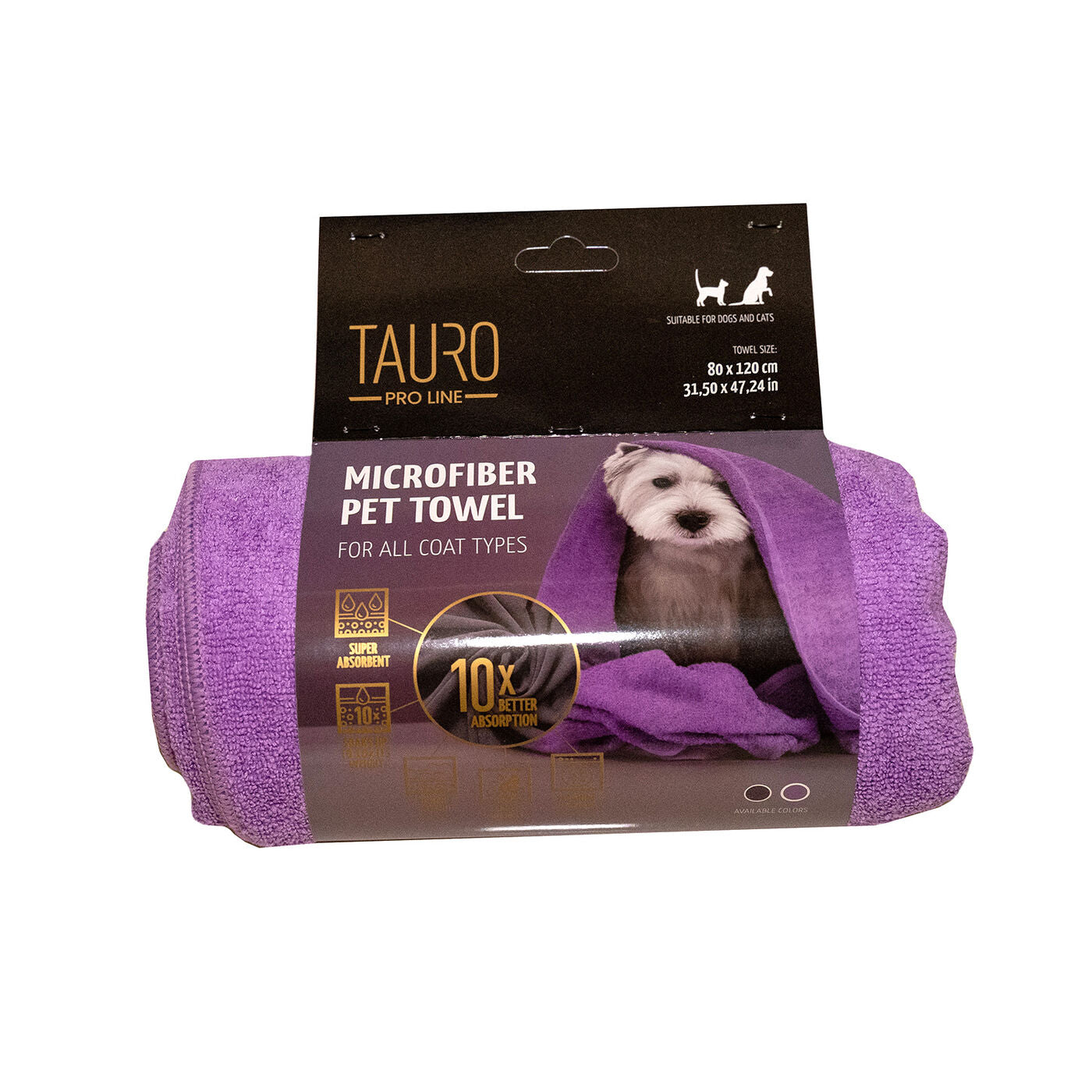 Ultra Absorbent Microfiber Pet Towel (Purple)