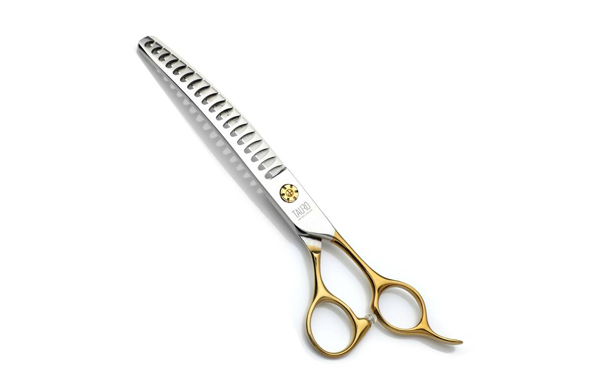 Professional 18-Tooth Curved Chunker Shears – 7 Inch, 440C Steel