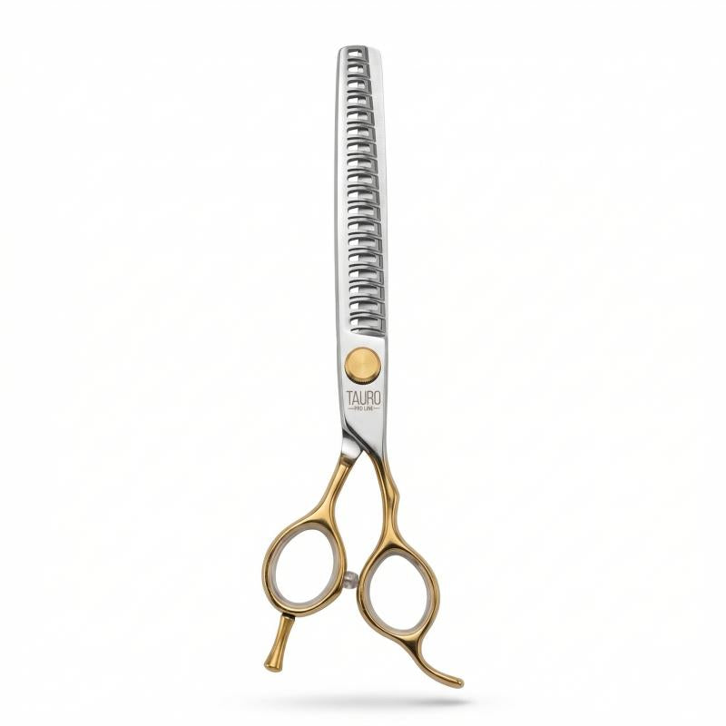 TAURO Perfection by Janita J. Plungė straight thinning (chunker) scissors for right-handed users, 18 teeth, stainless steel, 18 cm