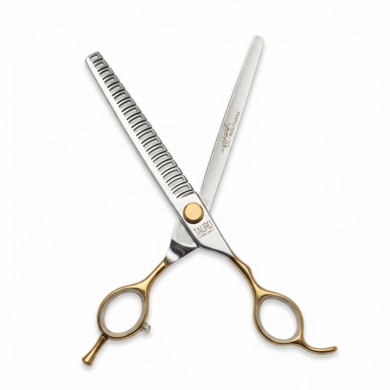 TAURO Perfection by Janita J. Plungė straight thinning (chunker) scissors for right-handed users, 18 teeth, stainless steel, 18 cm