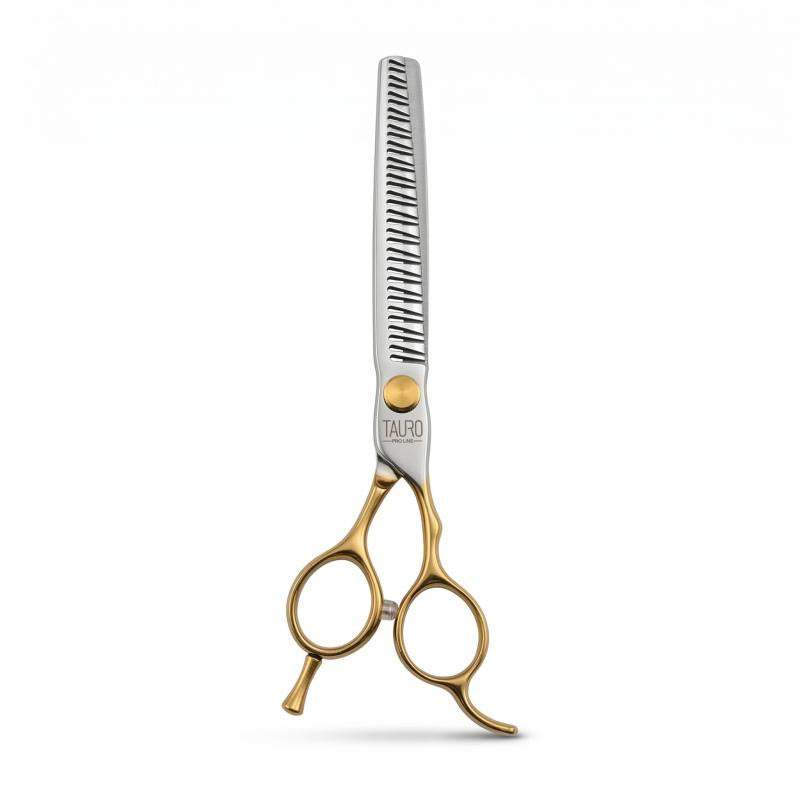 TAURO Perfection by Janita J. Plungė straight thinning (chunker) scissors for right-handed users, 34 teeth, stainless steel, 18 cm