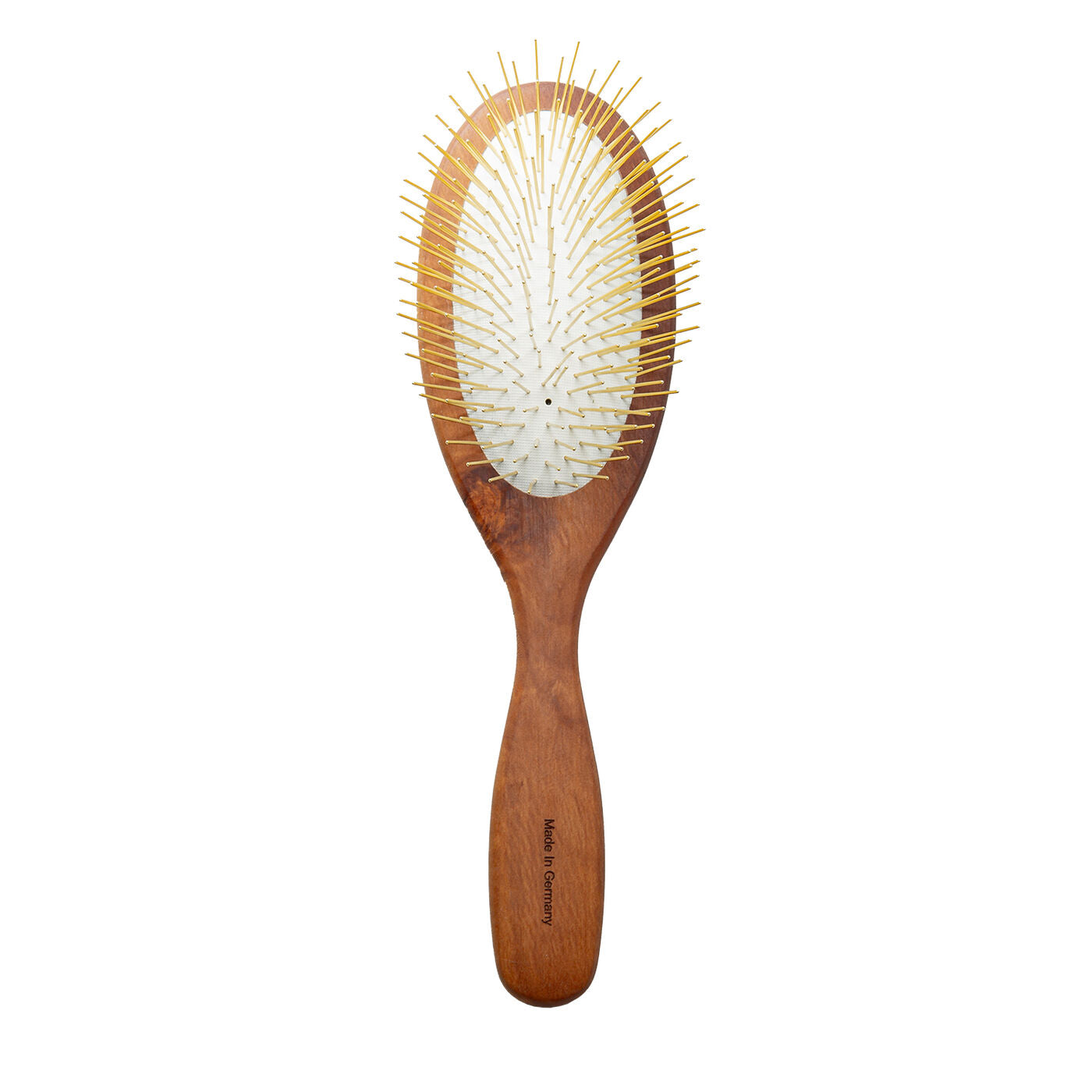 Oval Wooden Stainless Steel Pin Brush for Medium & Large Breeds