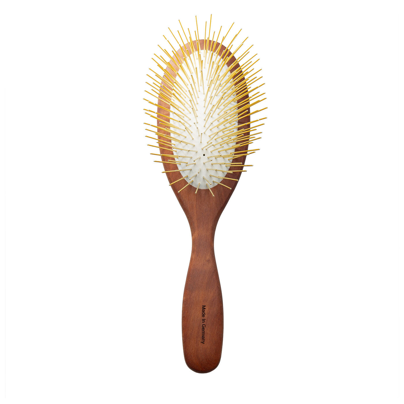 Oval Wooden Stainless Steel Pin Brush for Medium & Large Breeds