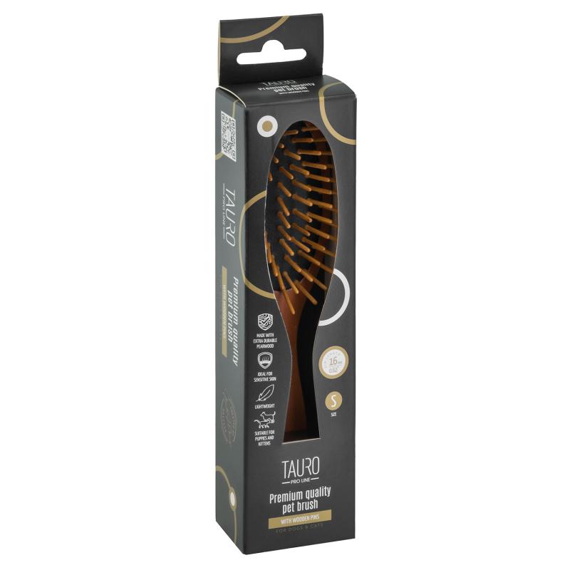 Oval Pearwood Grooming Brush with Natural Wood Pins