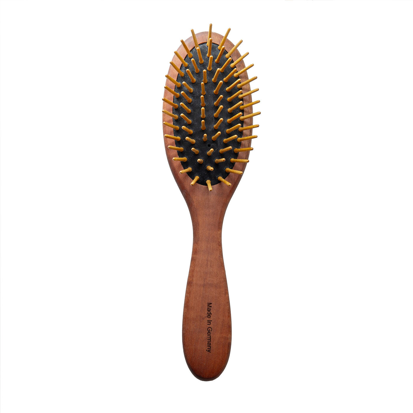 Oval Pearwood Grooming Brush with Natural Wood Pins