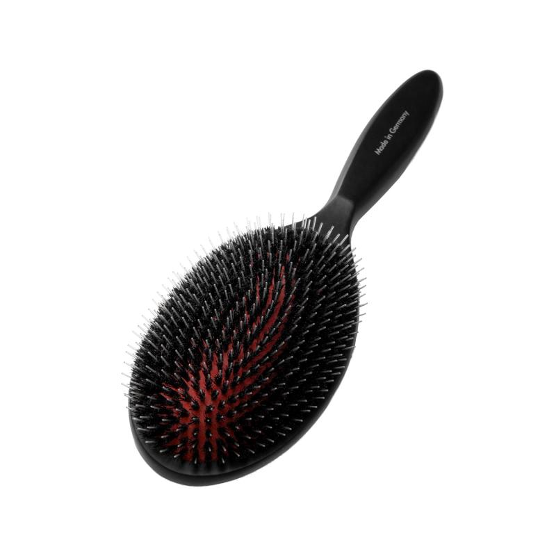 Beechwood Oval Brush with Boar Bristles & Nylon Pins