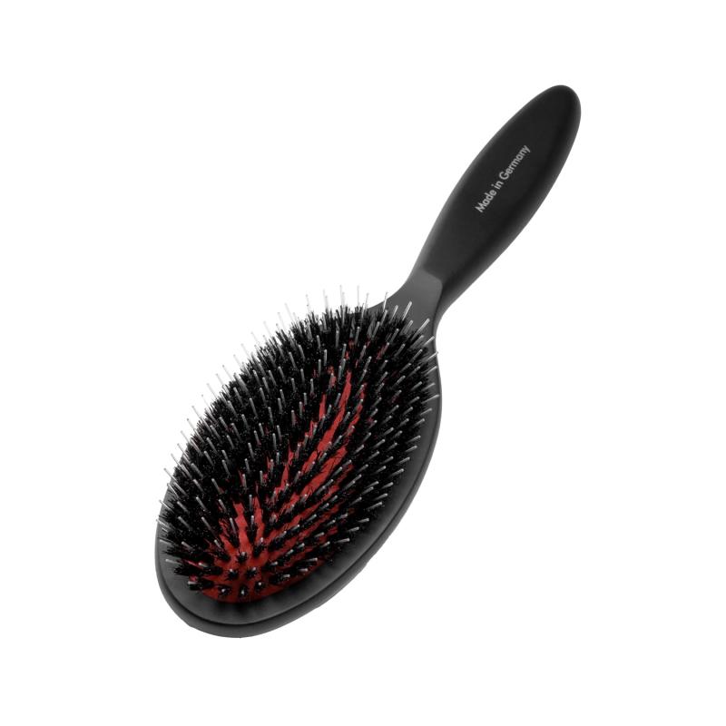 Beechwood Oval Brush with Boar Bristles & Nylon Pins