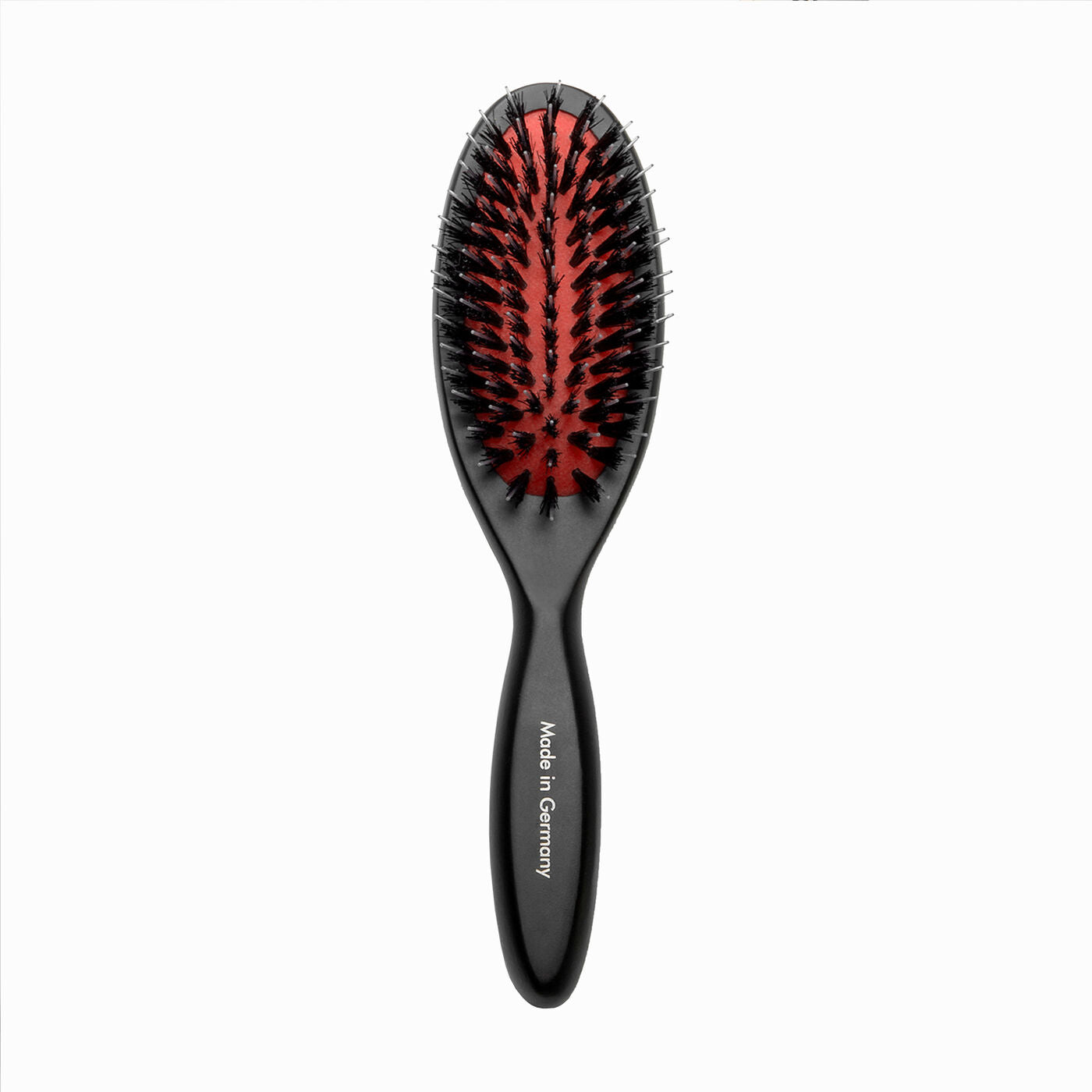 Oval Beechwood Grooming Brush with Boar Bristles & Nylon Pins