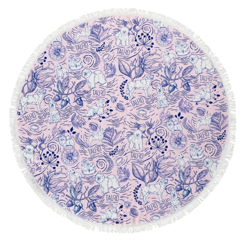 Round Microfiber Towel with Fringes