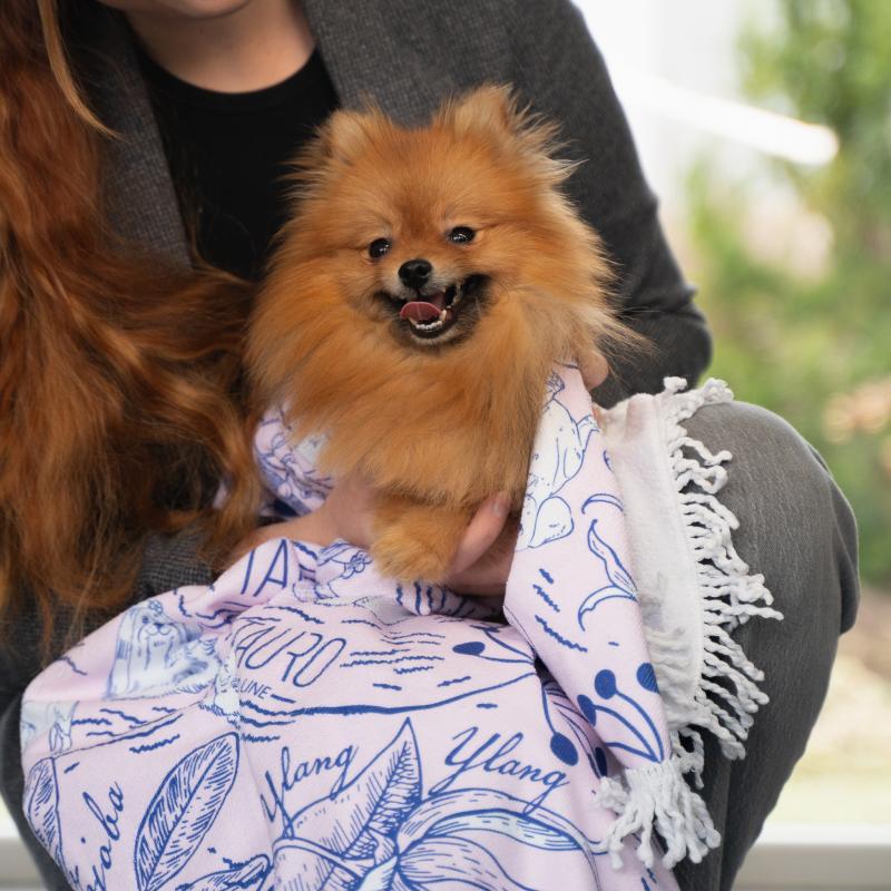 Round Microfiber Towel with Fringes