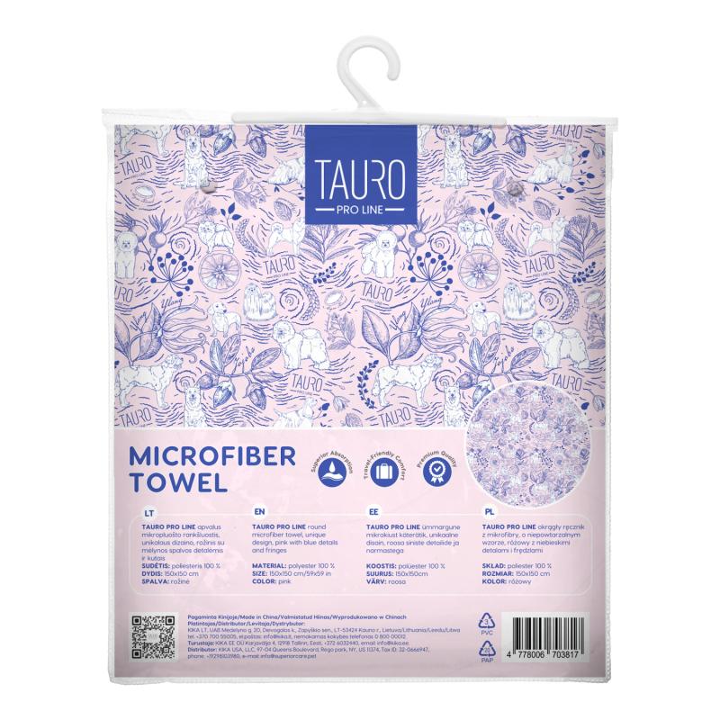 Round Microfiber Towel with Fringes