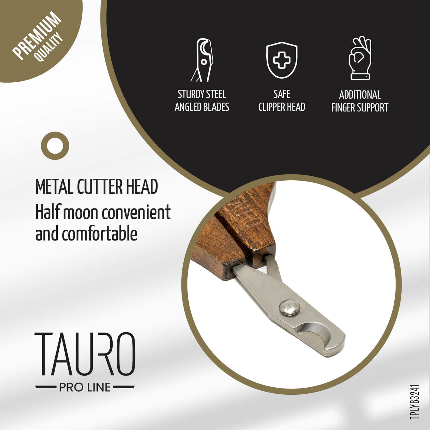 Small & Medium Stainless Steel Pet Nail Clippers with Wooden Handle