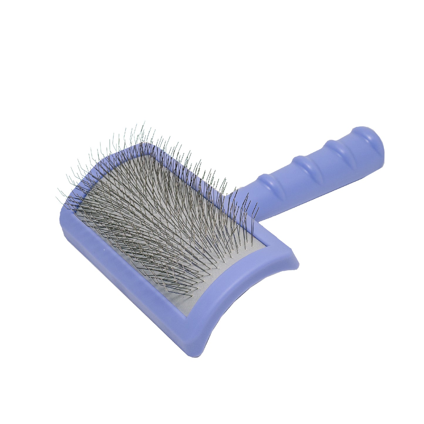 Plastic Detangling Brush with Curved Stainless Steel Pins, 0.8”