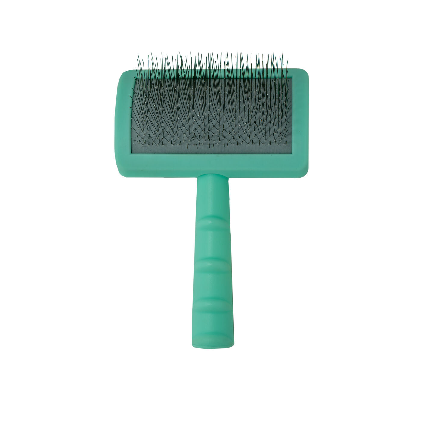 Plastic Detangling Brush with Curved Stainless Steel Pins, 0.8”