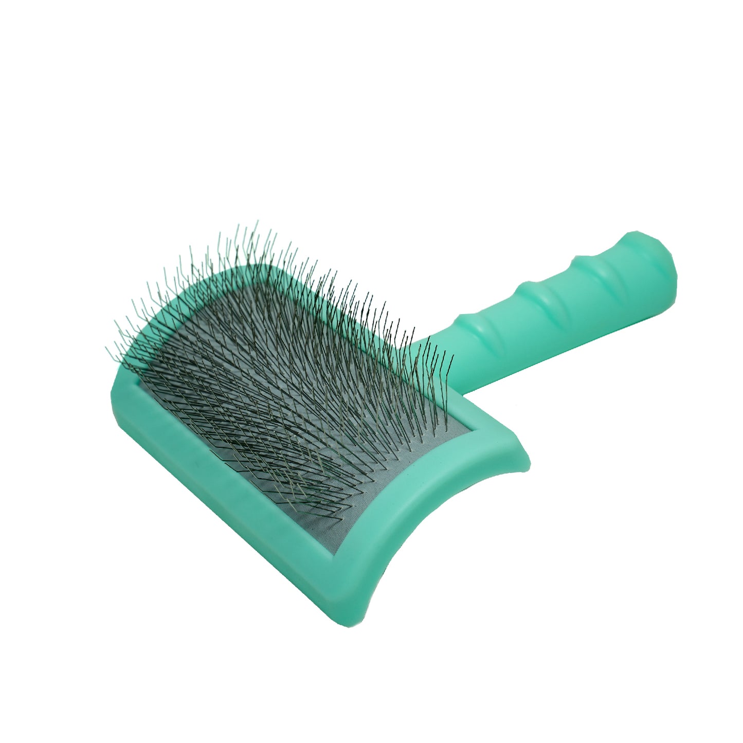 Plastic Detangling Brush with Curved Stainless Steel Pins, 0.8”