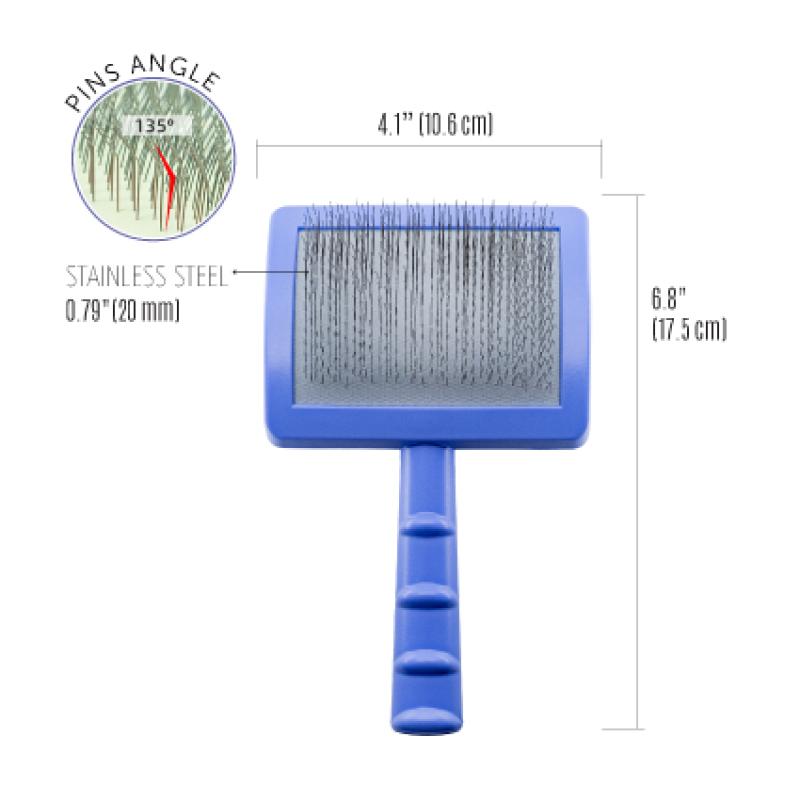 Large Curved Grooming Brush for Dense Coats