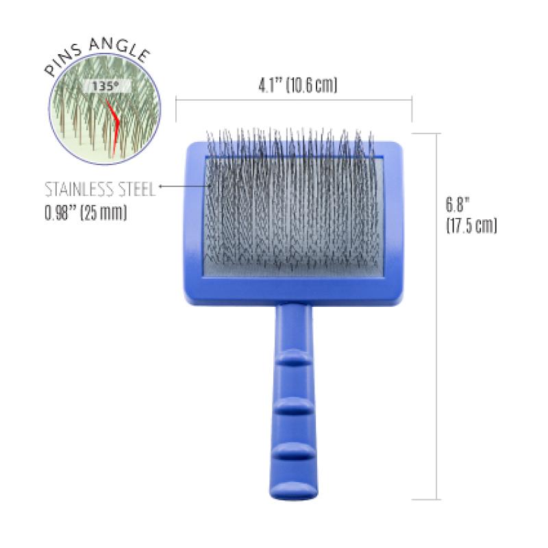 Large Curved Grooming Brush for Dense Coats