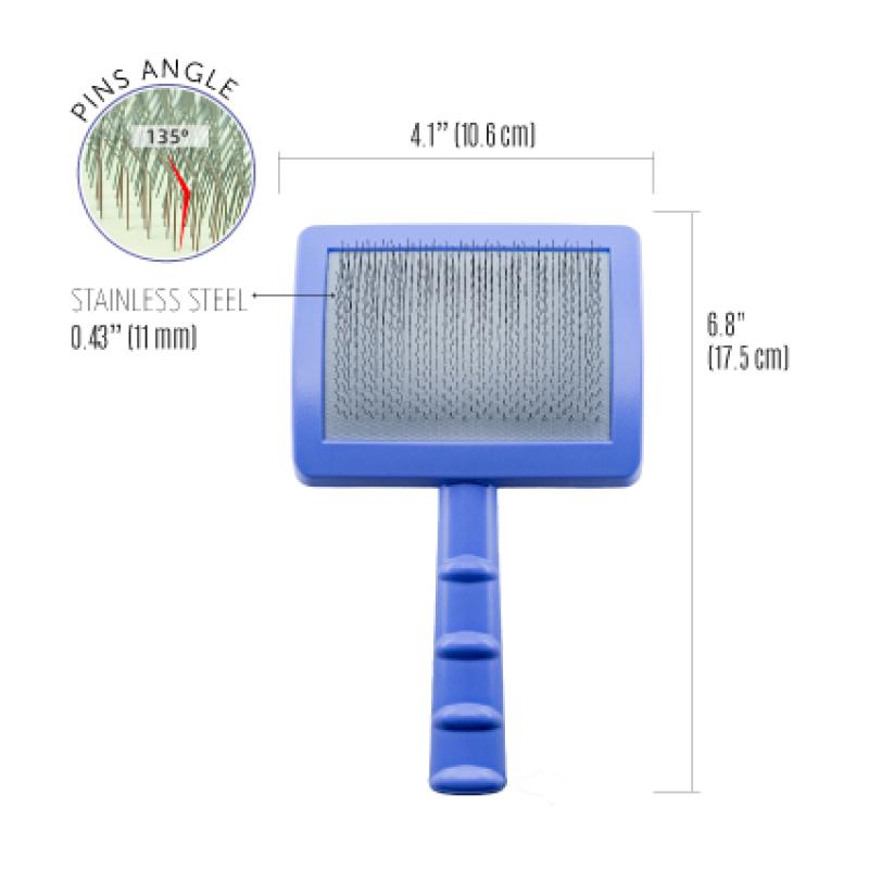 Large Curved Grooming Brush for Dense Coats