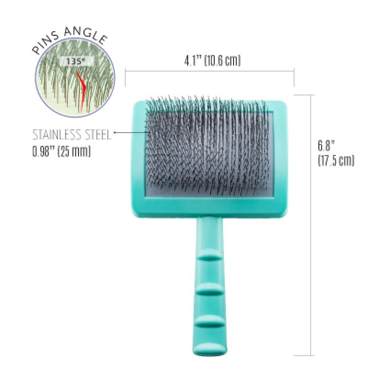 Large Curved Grooming Brush for Dense Coats