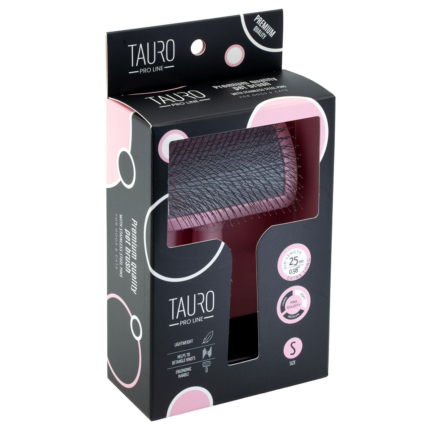 Curved Slicker Brush – Soft Cushion, Gentle Detangling & Fluffy Coat Finish