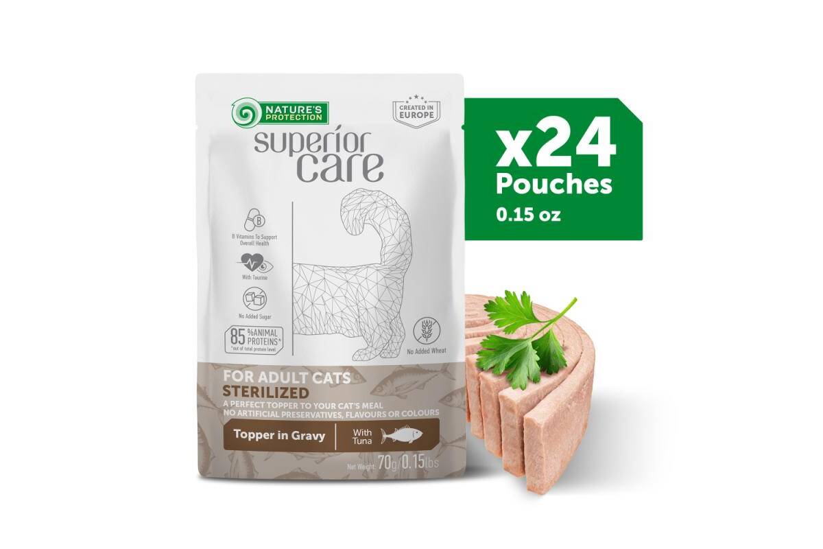 Adult Cat Wet Food for All Breeds with Tuna 24 Pack