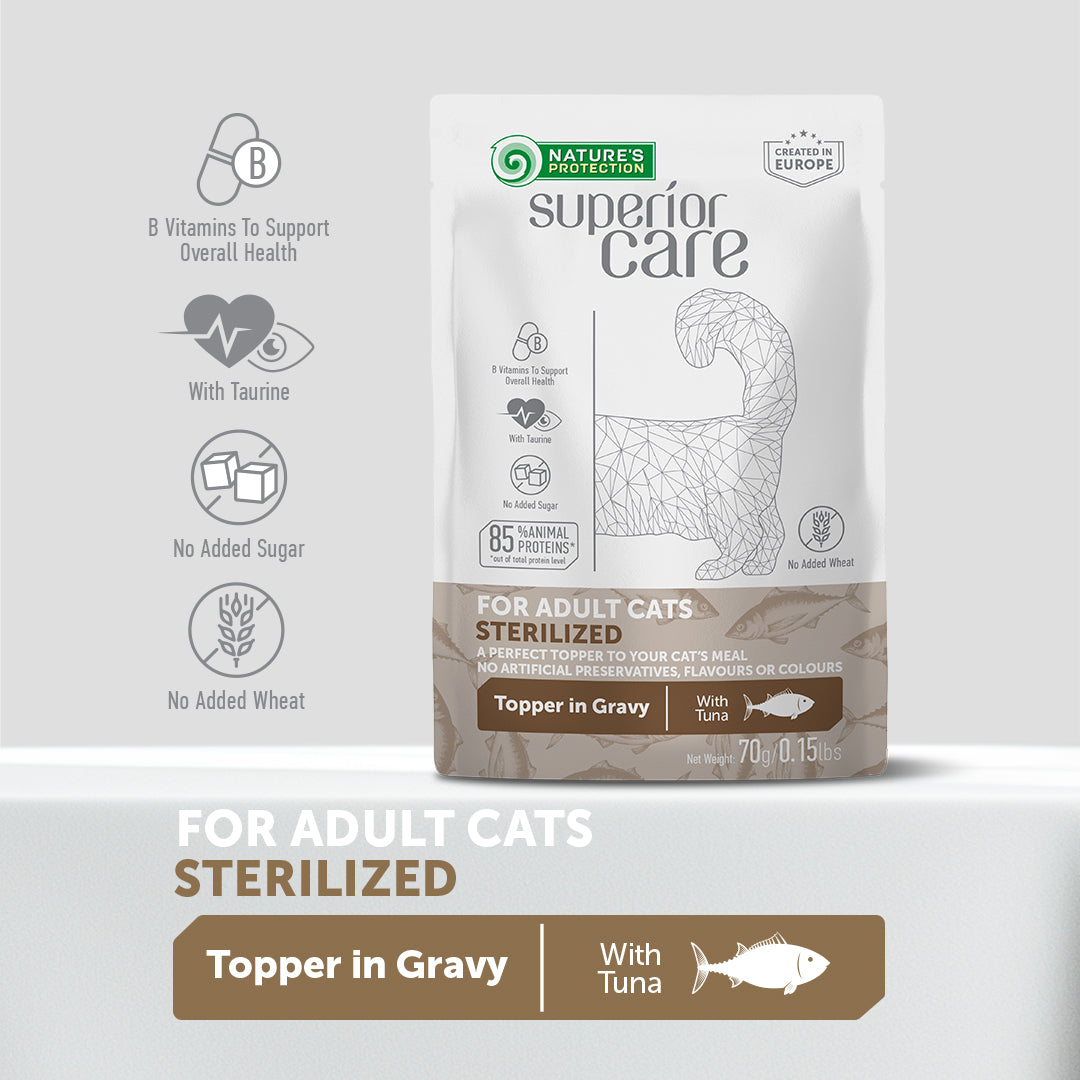 Adult Cat Wet Food for All Breeds with Tuna