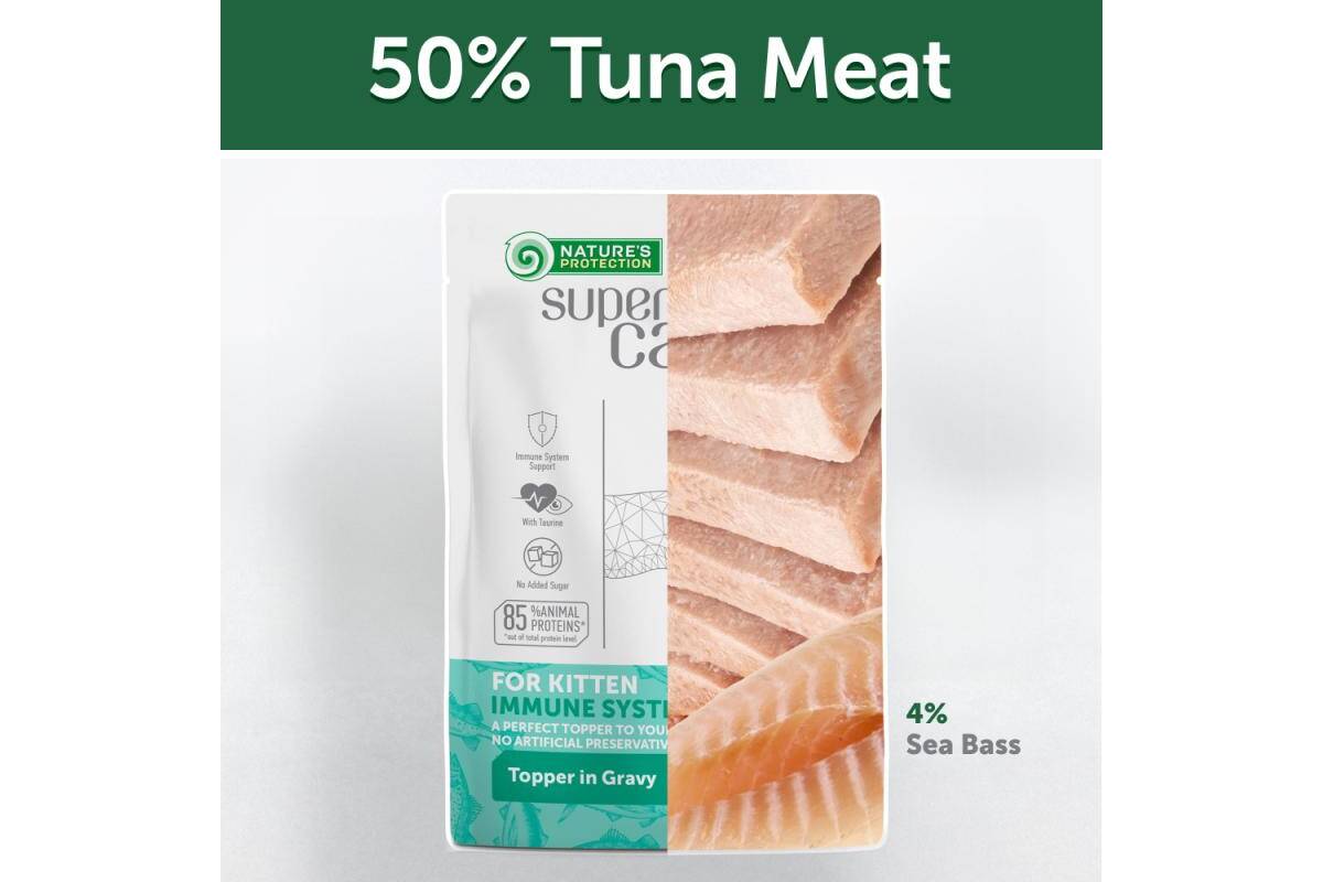 Kitten Wet Food for All Breeds with Tuna and Sea Bass