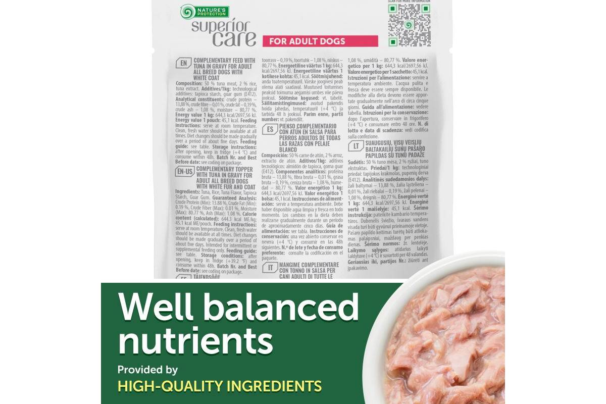 Adult Dog Wet Food for All Breeds with Tuna & Rice