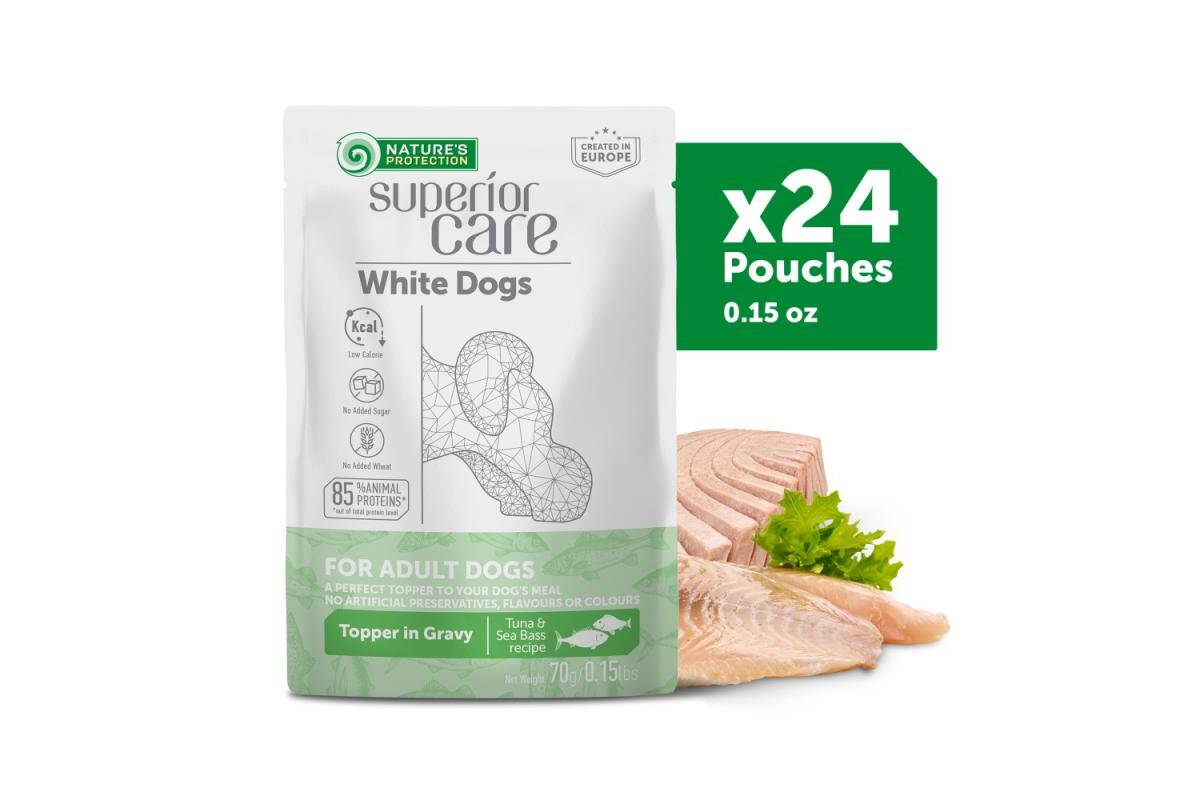 Adult Dogs Wet Food fo All Breeds with Tuna and Sea Bass 24 Pack