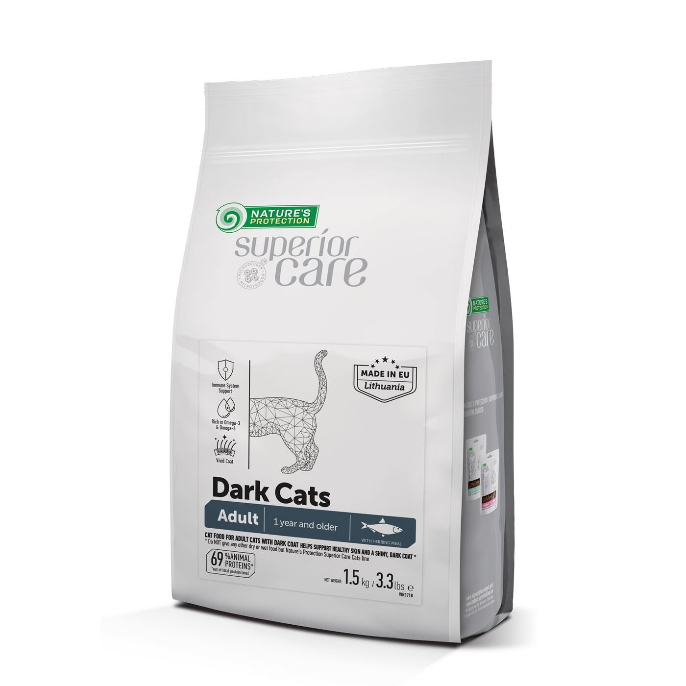» Adult Dark Cats Dry Food with Herring – For All Breeds (100% off) - Kika USA
