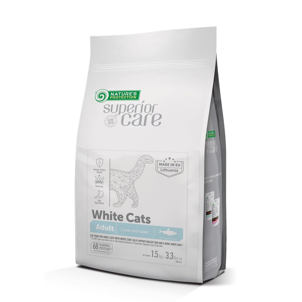 » Adult Light Coat Cats Dry Food with Herring – For All Breeds (100% off) - Kika USA