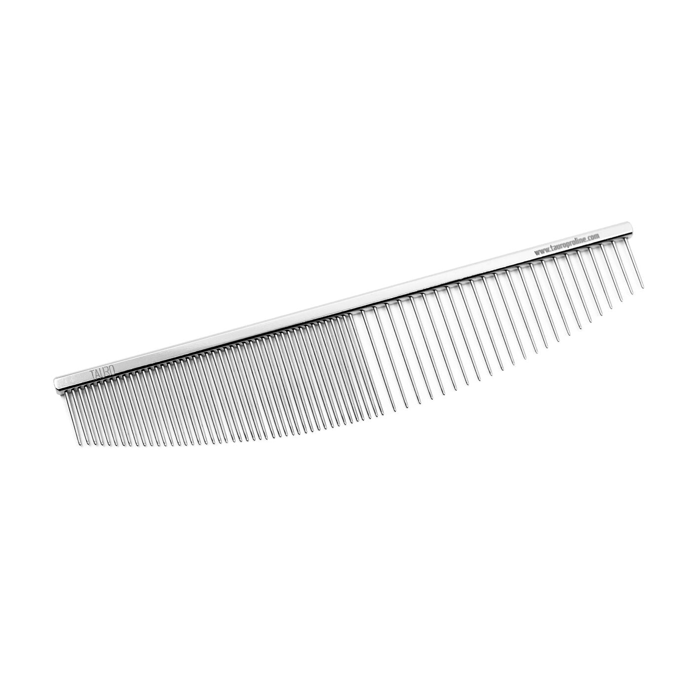 Dual-Tooth Oval Chrome Grooming Comb, 6.5” - Kika USA