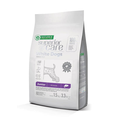 » Junior Dogs Food for Light Coat All Breeds with Salmon (100% off)