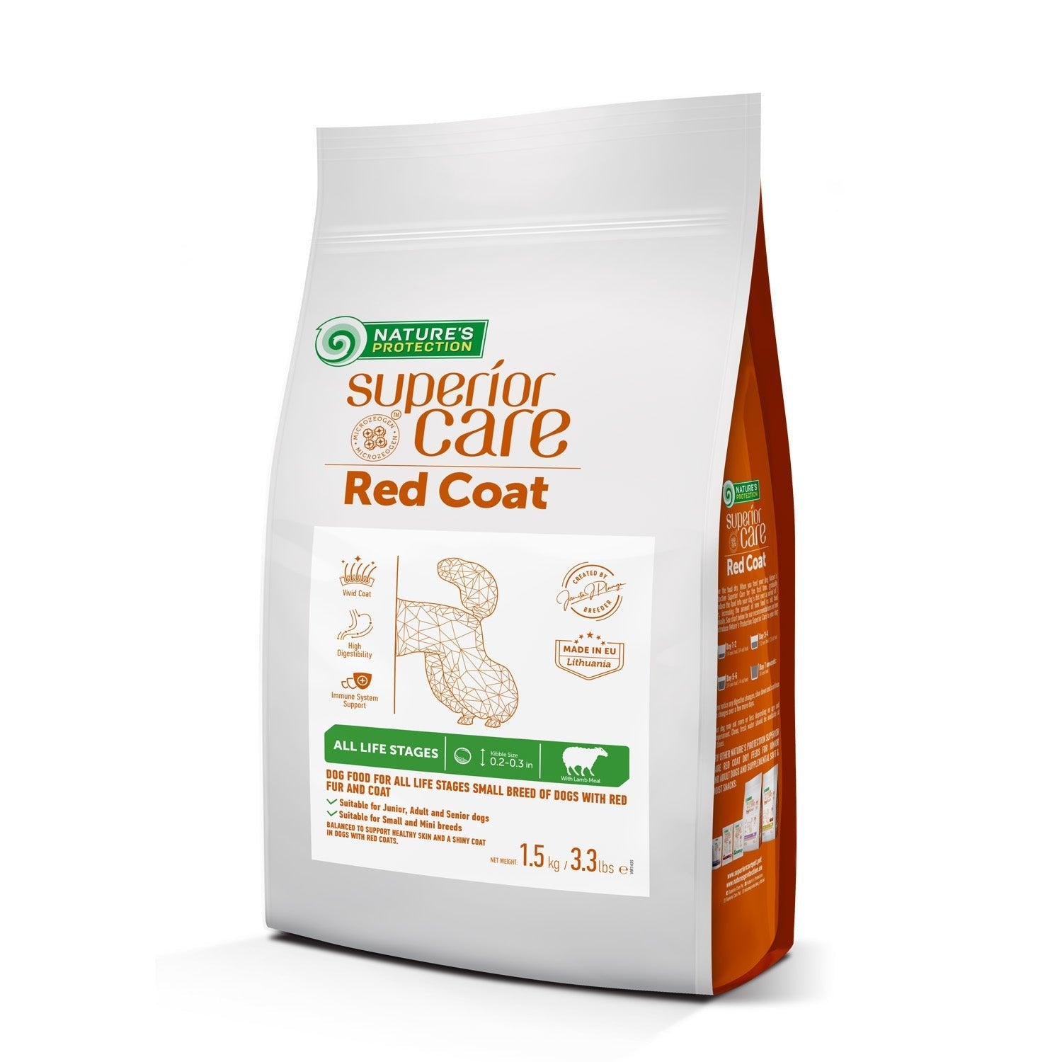 » Nature's Protection Superior Care Red Coat Grain - Free Dry Dog Food For All Life Stages Small And Mini Breeds Red Coated Dogs, Lamb (100% off) - SuperiorCare.Pet