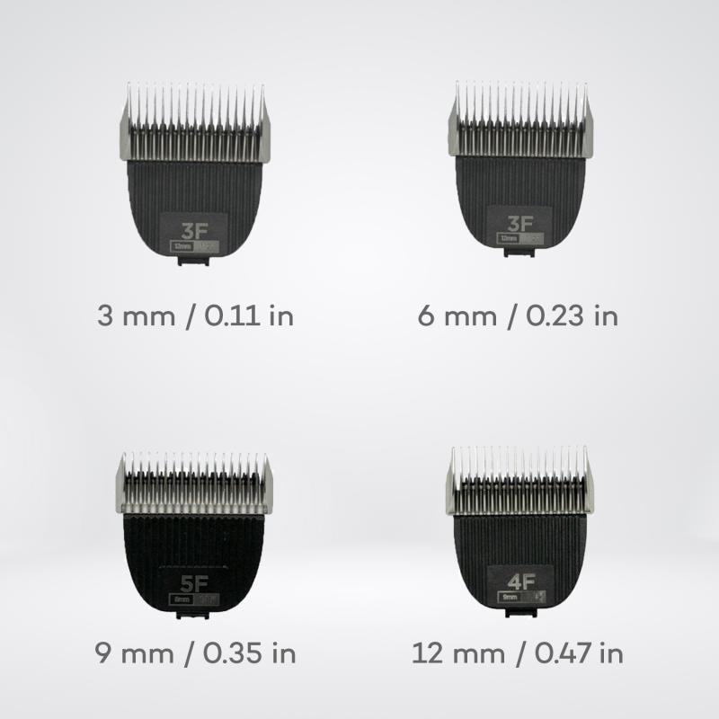 4-Piece Replacement Stainless Steel Blade Set for 909 Pet Clipper