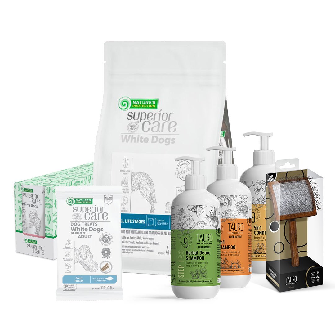 White Dog All Sizes&Life Stages Bundle - Kika USA SuperiorCare.Pet